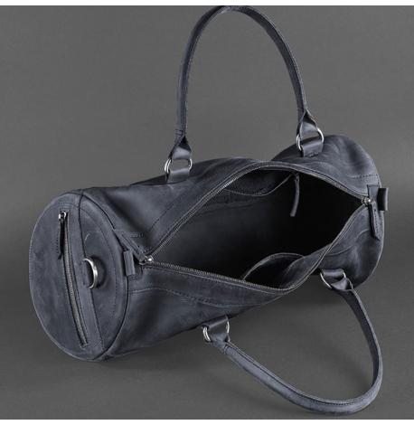 Кожаная дорожная сумка Harper (темно-синяя) кожа Crazy Horse