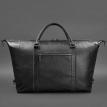 Шкіряна дорожня сумка чорна