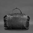 Шкіряна дорожня сумка чорна