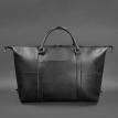 Шкіряна дорожня сумка чорна