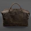 Шкіряна дорожня сумка (темно-коричнева)