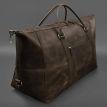 Шкіряна дорожня сумка (темно-коричнева)