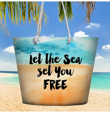 Пляжна сумка Malibu Let the sea set you fre