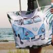 Пляжна сумка Malibu "Бірюзовий Volkswagen хіппімобіль"