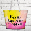 Пляжная сумка Malibu Hair up. Sunnies on. World off