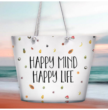 Пляжна сумка Malibu Happy mind happy life