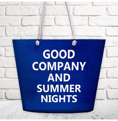 Пляжна сумка Malibu Good company and summer nights