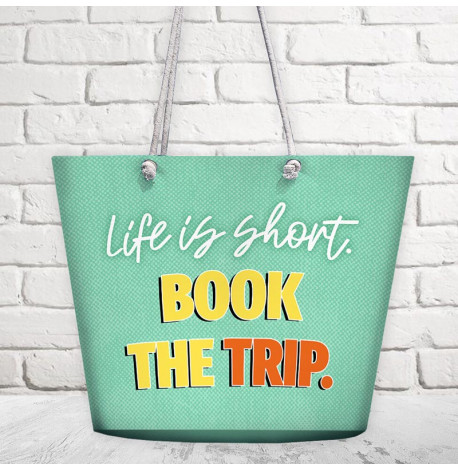 Пляжная сумка Malibu Life is short. Book the trip