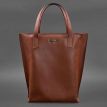 Сумка-шоппер из кожи DD (светло-коричневая)
