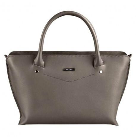 Сумка кожаная женская Midi (темно-бежевая)