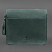 Женская кожаная сумка "Лилу" (зеленая)