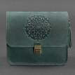 Женская кожаная сумка "Лилу" (зеленая)