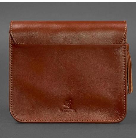 Женская кожаная сумка "Лилу" (светло-коричневая)