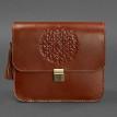Женская кожаная сумка "Лилу" (светло-коричневая)