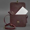 Жіноча шкіряна сумка "Лілу" (бордова) шкіра krast