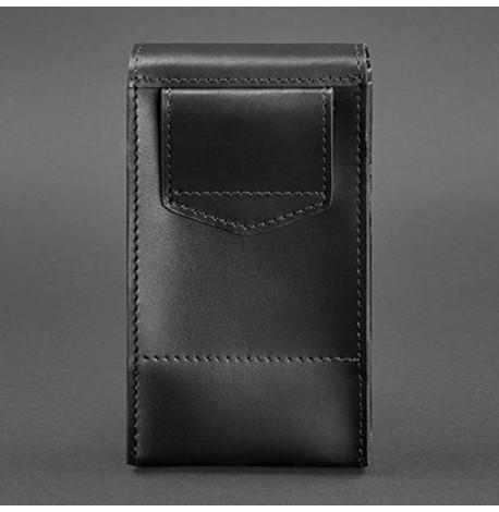 Женская кожаная поясная-кроссбоди сумка Mini (черная)