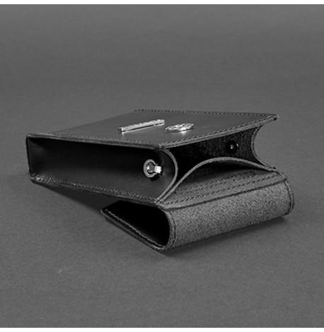 Женская кожаная поясная-кроссбоди сумка Mini (черная)