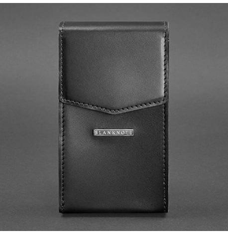 Женская кожаная поясная-кроссбоди сумка Mini (черная)