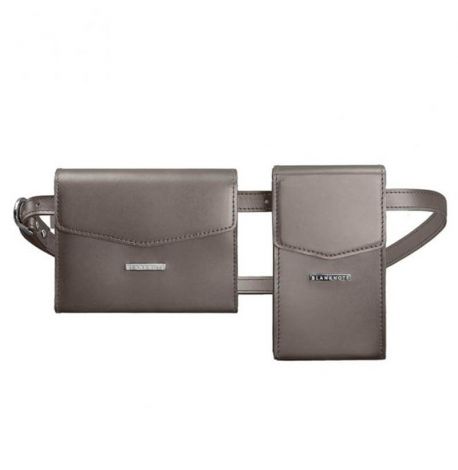 Женские поясные-кроссбоди сумки Mini (темно-бежевый)