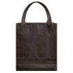 Сумка-шоппер зі шкіри "Бетсі" (темно-коричнева)