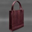 Сумка-шоппер из кожи "Бэтси" (бордовая)