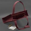Сумка-шоппер из кожи "Бэтси" (бордовая)