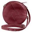 Женская кожаная сумка "Бон-бон" (бордовая) кожа Krast