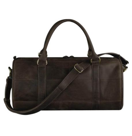 Кожаная дорожная сумка Harper (темно-коричневая) кожа Crazy Horse