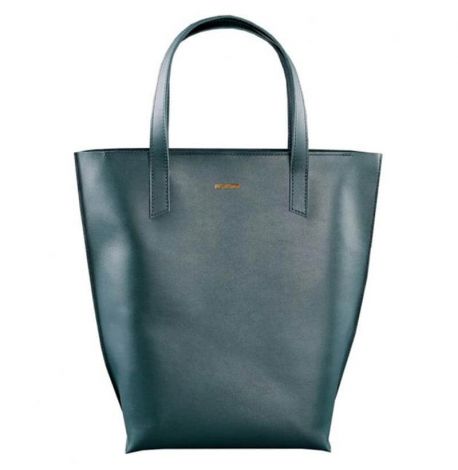 Жіноча сумка-шопер зі шкіри DD (зелена)
