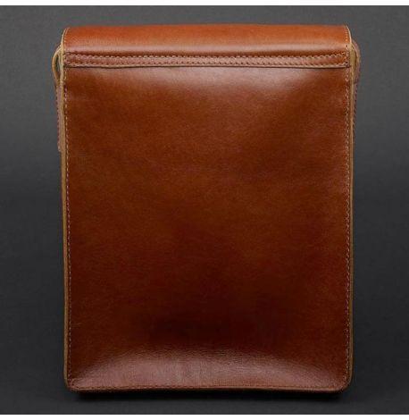 Мужская кожаная сумка-мессенджер Esquire (светло-коричневая)