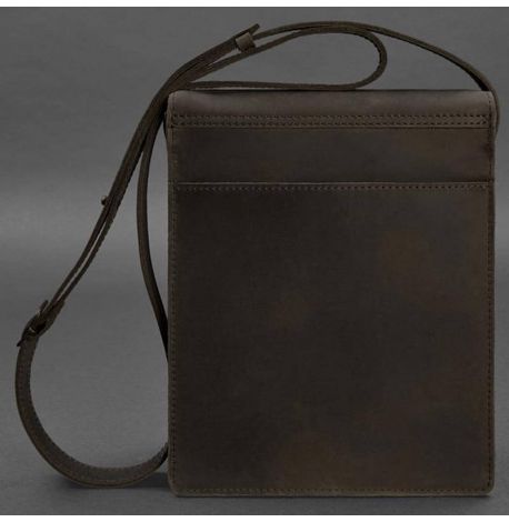 Мужская кожаная сумка-мессенджер Esquire (темно-коричневая)