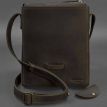 Мужская кожаная сумка-мессенджер Esquire (темно-коричневая)