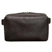 Поясна шкіряна сумка-бананка Dropbag Maxi (темно-коричнева) шкіра Krast