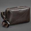 Поясна шкіряна сумка-бананка Dropbag Maxi (темно-коричнева) шкіра Krast