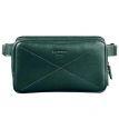 Поясна сумка-бананка Dropbag Maxi шкіряна (зелена) шкіра Krast