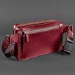 Поясная сумка-бананка Dropbag Maxi кожаная (бордовая) кожа Krast