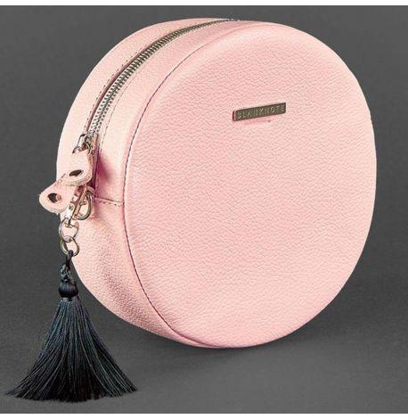 Женская кожаная сумка Tablet (розовая)