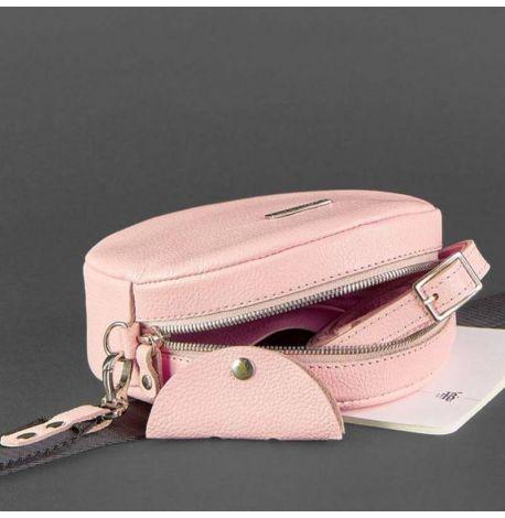 Женская кожаная сумка Tablet (розовая)