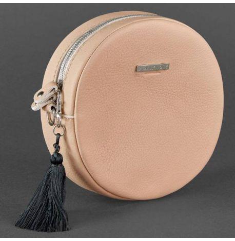 Женская кожаная сумка Tablet (бежевая)