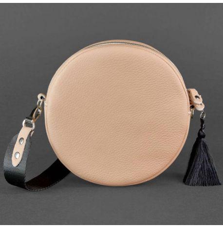 Женская кожаная сумка Tablet (бежевая)