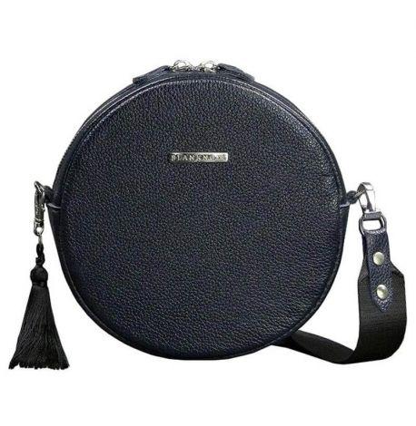 Жіноча шкіряна сумка Tablet (темно-синя)