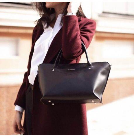 Сумка кожаная женская Midi (черная)