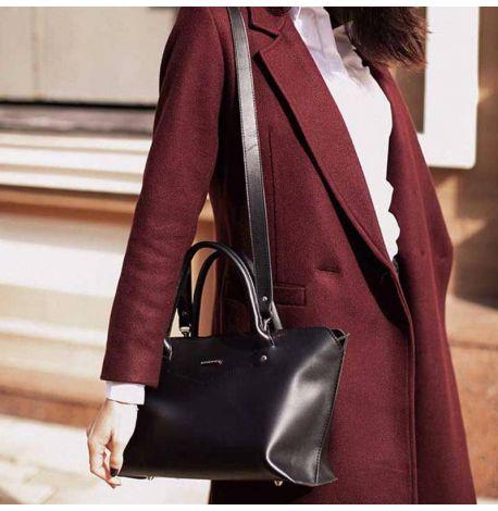 Сумка кожаная женская Midi (черная)