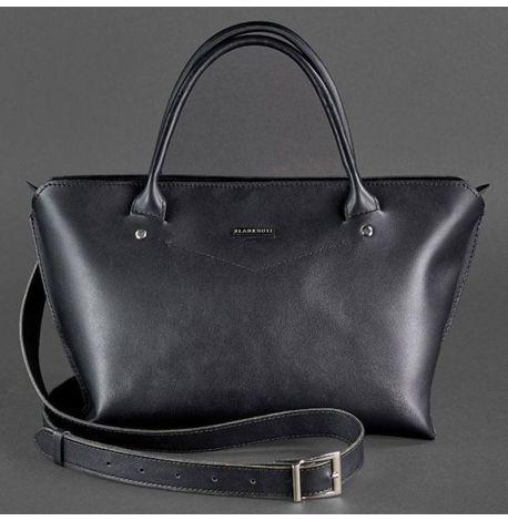 Сумка кожаная женская Midi (черная)