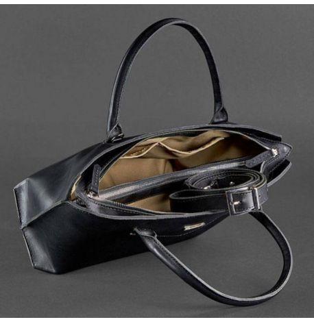 Сумка кожаная женская Midi (черная)