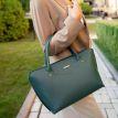 Сумка кожаная женская Midi (зеленая)