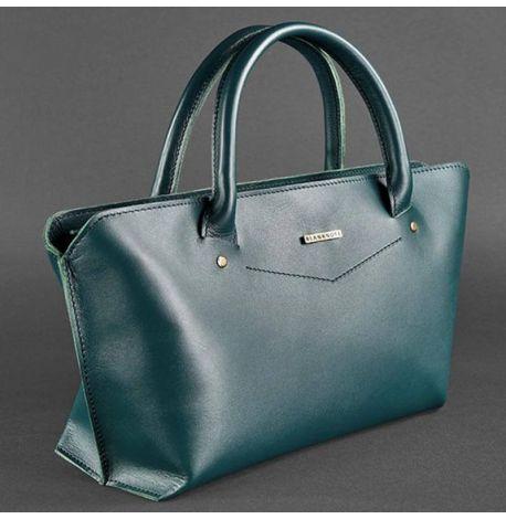 Сумка кожаная женская Midi (зеленая)