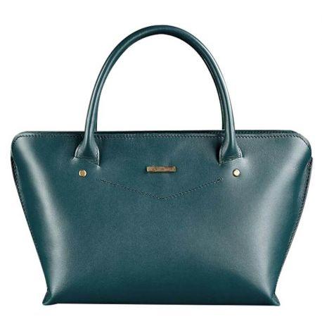 Сумка кожаная женская Midi (зеленая)