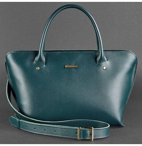 Сумка кожаная женская Midi (зеленая)