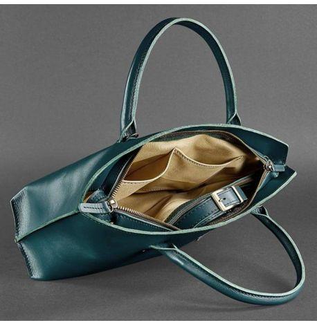 Сумка кожаная женская Midi (зеленая)